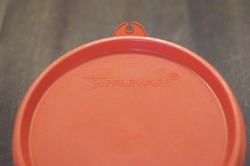 画像: タッパーウェア 保存容器 オレンジ蓋