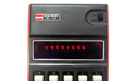 画像: シャープ エルシーメイト EL-104 八桁計算機 電卓（電子ソロバン）
