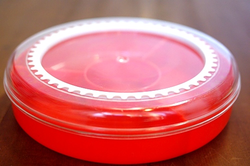 画像: 保存容器  オードブル皿カンナ 赤