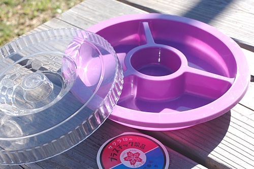 画像: サクラ印 保存容器 仕切り付 紫