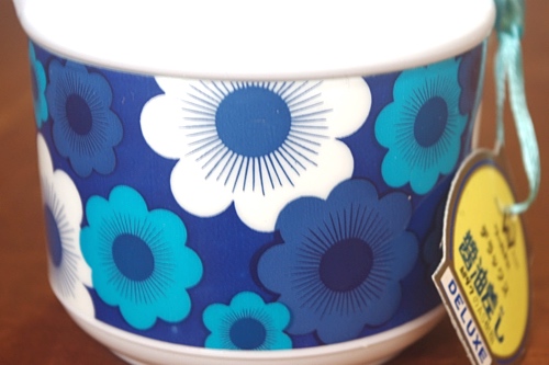 画像: ワールド印 調味料入れ ソースポット大 花柄青