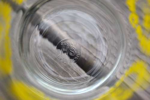 画像: ササキガラス ダリア柄グラスとフリーラックSET