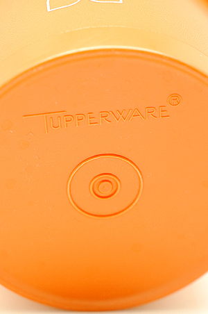 画像: ビンテージタッパーウェア 保存容器 キャニスター オレンジ