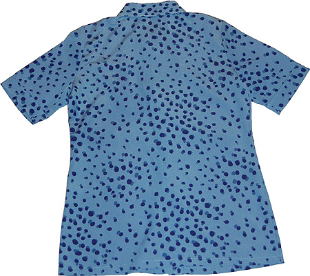画像: Timwear半袖シャツ ブルー系水玉サイズ2