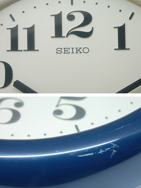 画像: SEIKO(セイコー)壁掛け時計 紺枠