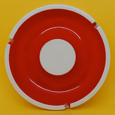 画像: 灰皿 mascot china 白×赤
