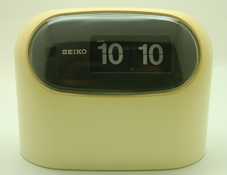 画像: SEIKO(セイコー)60Hzアラーム付きパタパタ時計 アイボリー