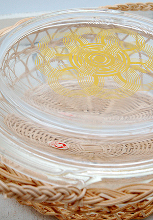 画像1: ハリオ カゴ付キャセロール 耐熱ガラスウェア 20cm (1)