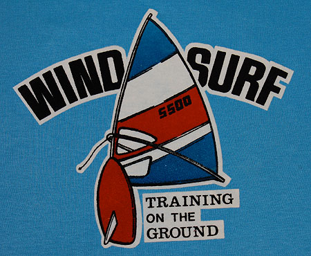 画像: T-シャツ　WIND SURF水色