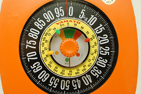 画像: 大和のハカリ 体重計 オレンジ