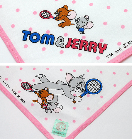 画像: トムとジェリーハンカチ (テニス)