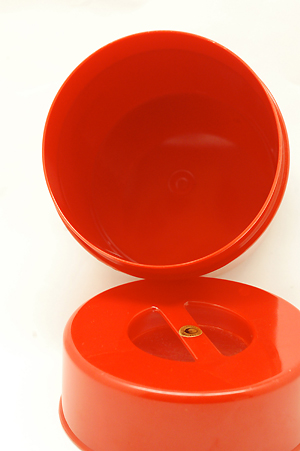 画像: ワールド印 保存容器 キャニスター 水玉赤