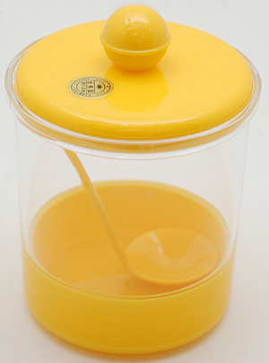 画像: ハタ印 保存容器 カラーキャニスター小 黄色