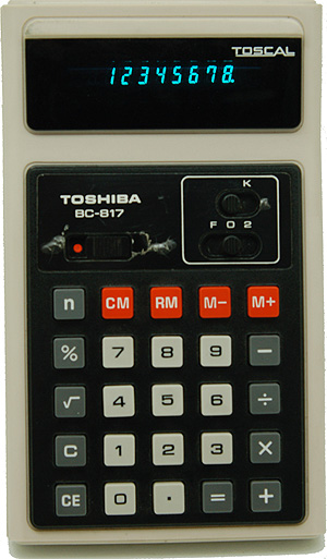画像: TOSHIBA(東芝)八桁計算機