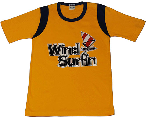 画像1: T-シャツ　Wind Surfin黄色 (1)