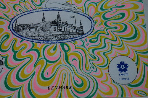 画像: EXPO'70ハンカチ 万国博参加国巡り「世界名所シリーズ」デンマーク(no.26)