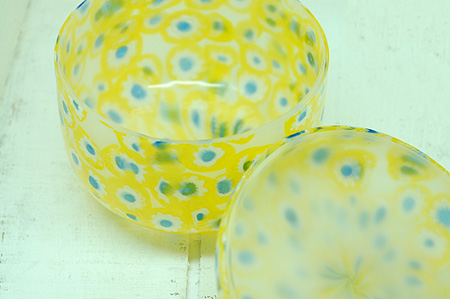 画像: マルテイグラス ガラス製キャンディポット 黄色