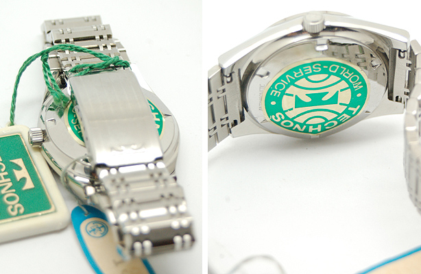 アンティーク腕時計 テクノス TECHNOSジャルダン(ピンク) 25石(自動巻 