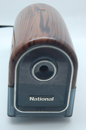 画像: National(ナショナル)電気えんぴつ削り 木目調