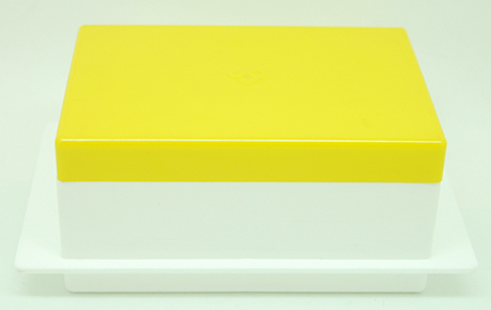 画像: 保存容器 大阪ガス 白×黄色